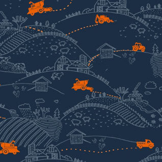 Reap What You Sow - Eclipse - Small Orange Machinery on DK. Blue