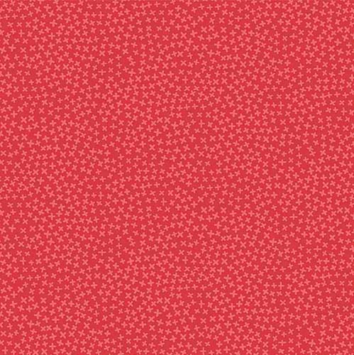 Jax - Tigerlily - salmon pink - lighter pink x's on darker background