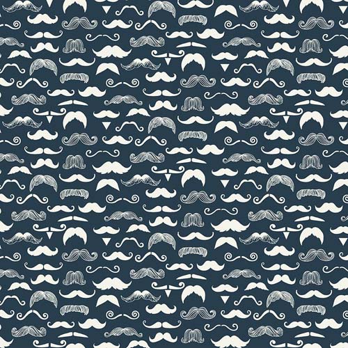 Licensed to Carry - Le Moustache - Carbon- varied mustaches on dk gray