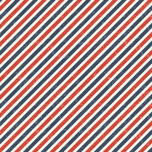 Licensed to Carry - Barber Stripe - Vanilla - red & blue diagonal stripe
