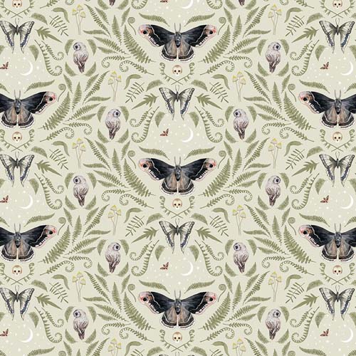 Moonflower - Moonflower - Glade - Moths & small owls with greenery on sage