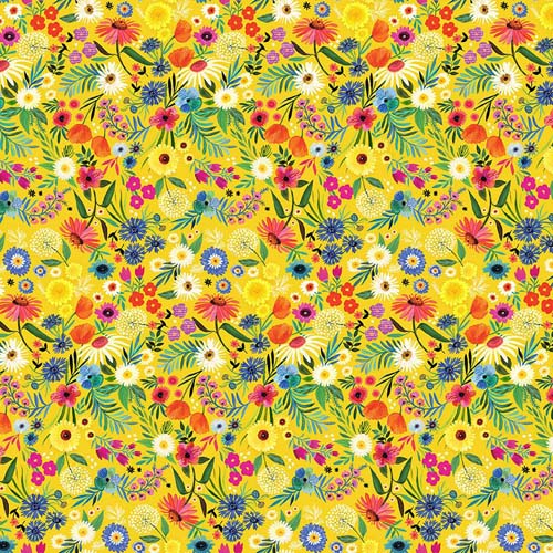 Somebunny to Love - Spring Floral - Freesia - Bright all over small flowers on