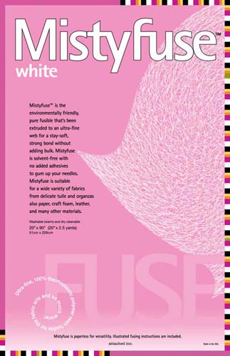 Mistyfuse - White - 20 x 90" piece - ultra-fine 100% thermoplastic polymer