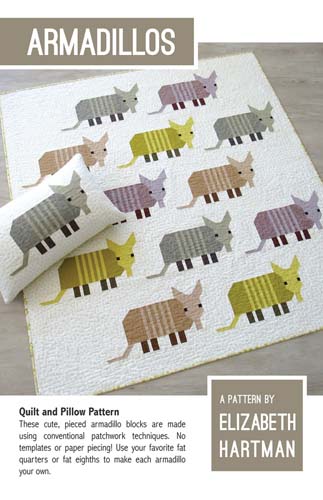 Armadillos - quilt & pillow pattern -  Elizabeth Hartman
