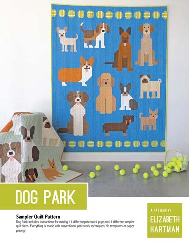 Dog Park -  sampler quilt pattern -  Elizabeth Hartman