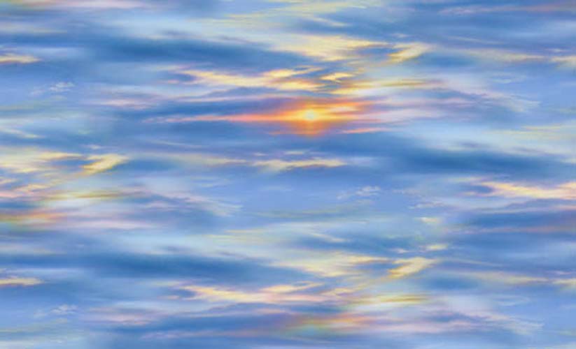 Landscape Medley - Sunset reflected in water
