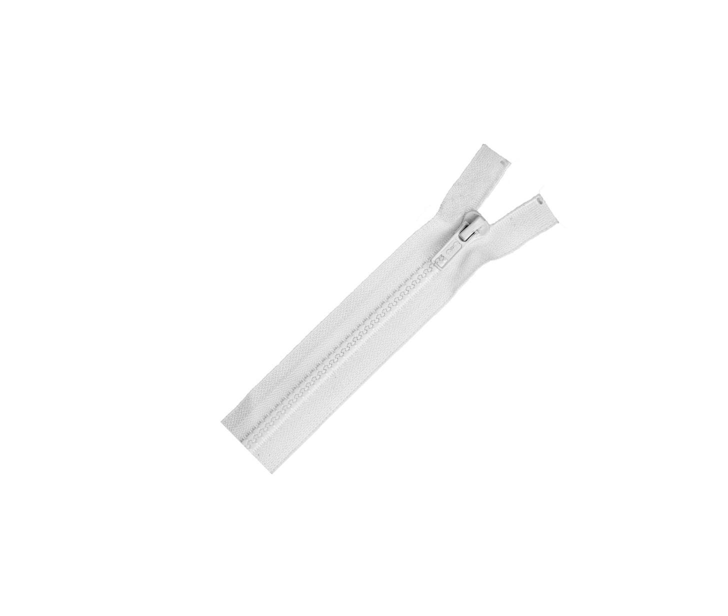Sport Polyester 1-Way Separatig Zipper 30in White