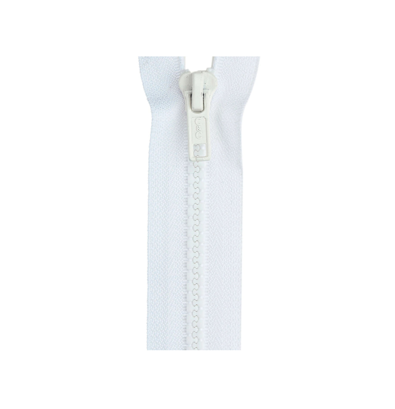 Coats & Clark 30" dual  separating parka zipper White #F4330 001