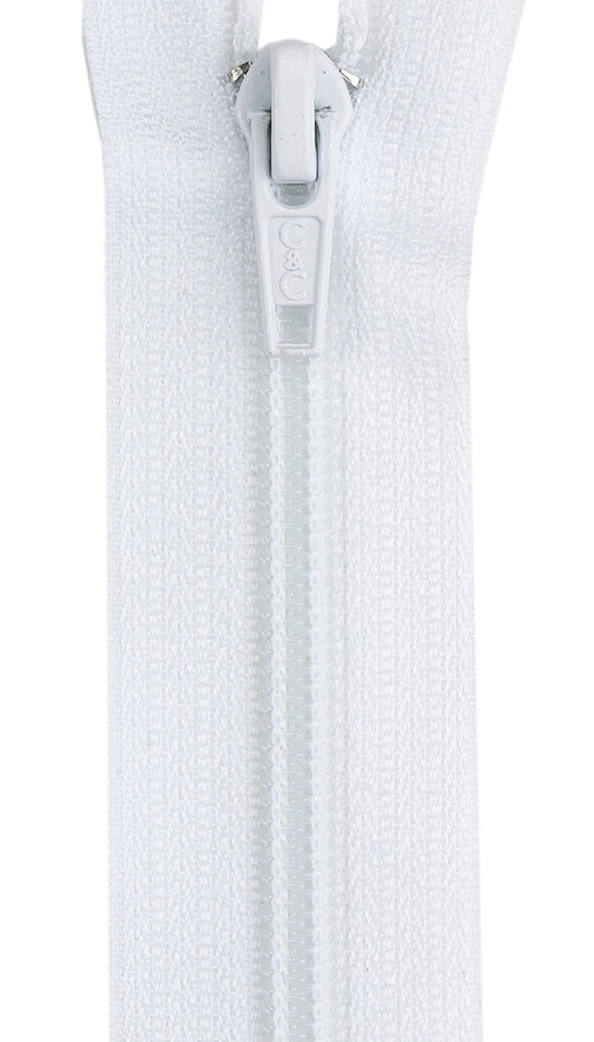 Coats & Clark - 14" Coil Separating Zipper- White F4814-WHT