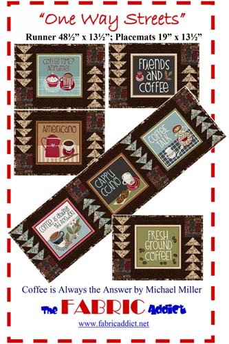 One Way Streets - Runner and Placemats - by the Fabric Addict