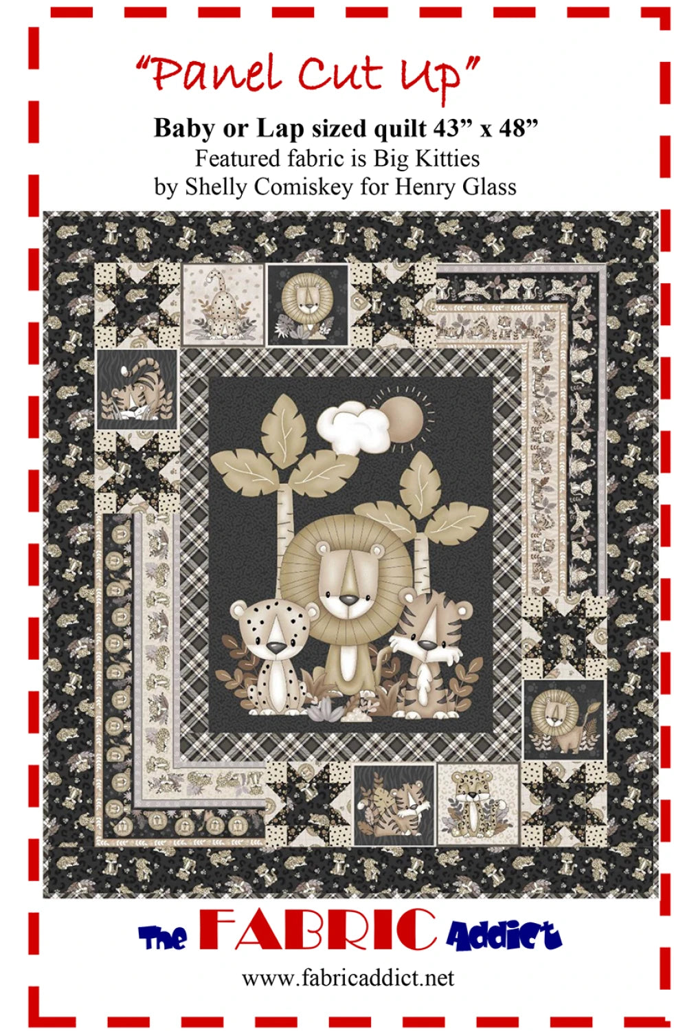 Panel Cut up - lap/baby - uses  panel  by The Fabric Addict