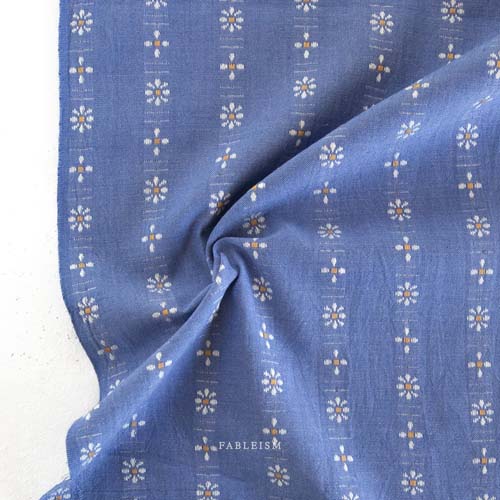 Forest Forage Woven - Daisy -Cornflower