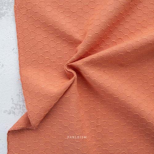 Forest Forage Woven - Honeycomb - Grapefruit - orange