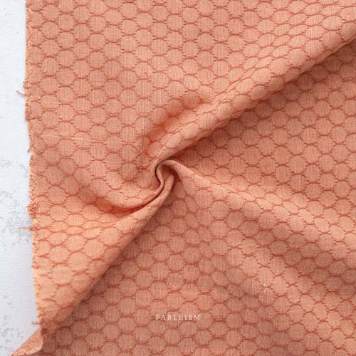 Forest Forage Woven - Honeycomb - Persimmon - Light orange