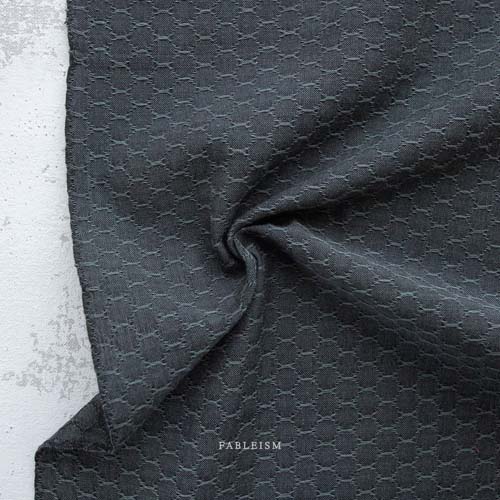 Forest Forage Woven - Honeycomb - Black Beauty - Dark charcoal/green