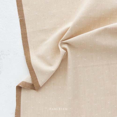 Sprout Woven - Oat - light tan - texture w/a small woven "x"