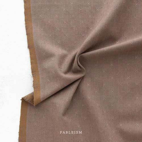 Sprout Woven - River Rock - dark taupe - texture w/a small woven "x"