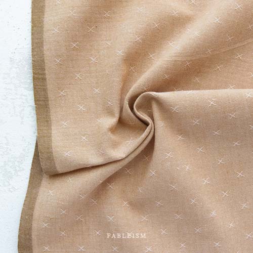 Sprout Woven - Pan Dulce - tan - texture w/a small woven "x"