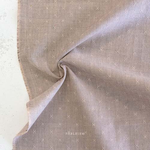 Sprout Woven - Heather - taupe - texture w/a small woven "x"