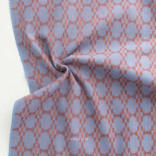 Monarch Grove Woven -Native Nectar-  Adonis- peach & blue woven
