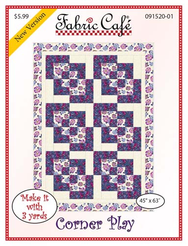 Fabric Cafe - Corner Play - 45 x 63 - 3 yard quilts