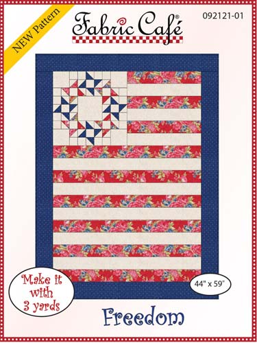 Fabric Cafe - Freedom - 44 x 59 - 3 yard quilt