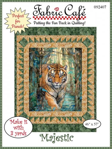 Fabric Cafe - Majestic - 46x57 - Lap-size 3-yard Panel quilt pattern