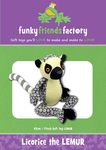 Licorice the Lemur- Soft toy- Funky Friends Factory