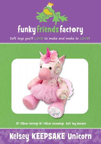 Kelsey Keepsake Unicorn - Soft Toy - by Funky Friends Factory