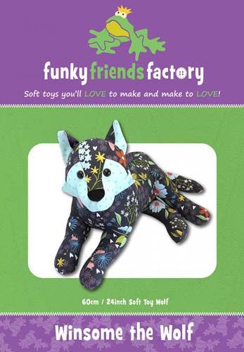 Winsome the Wolf - Toy-Created By Pauline McArthur of Funky Friends