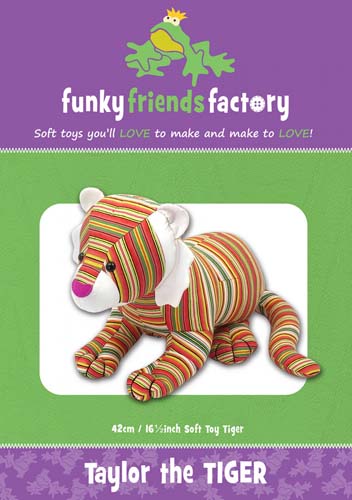 Taylor the Tiger -Soft toy- -Created By Pauline McArthur of Funky Friends Fac