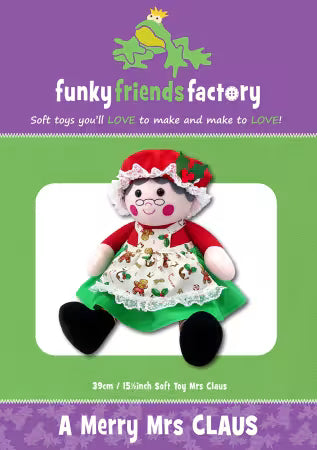 A Merry Mrs. Claus - Soft Toy by Funky Friends Factory