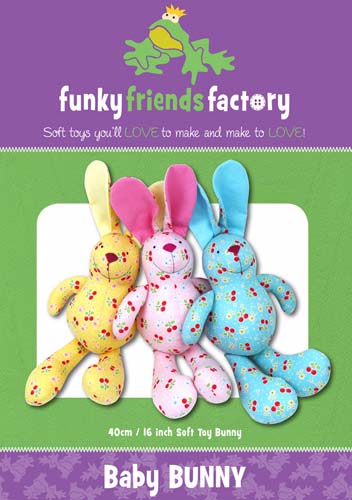 Baby Bunny-Soft Toy-Created By Pauline McArthur of Funky Friends Factory