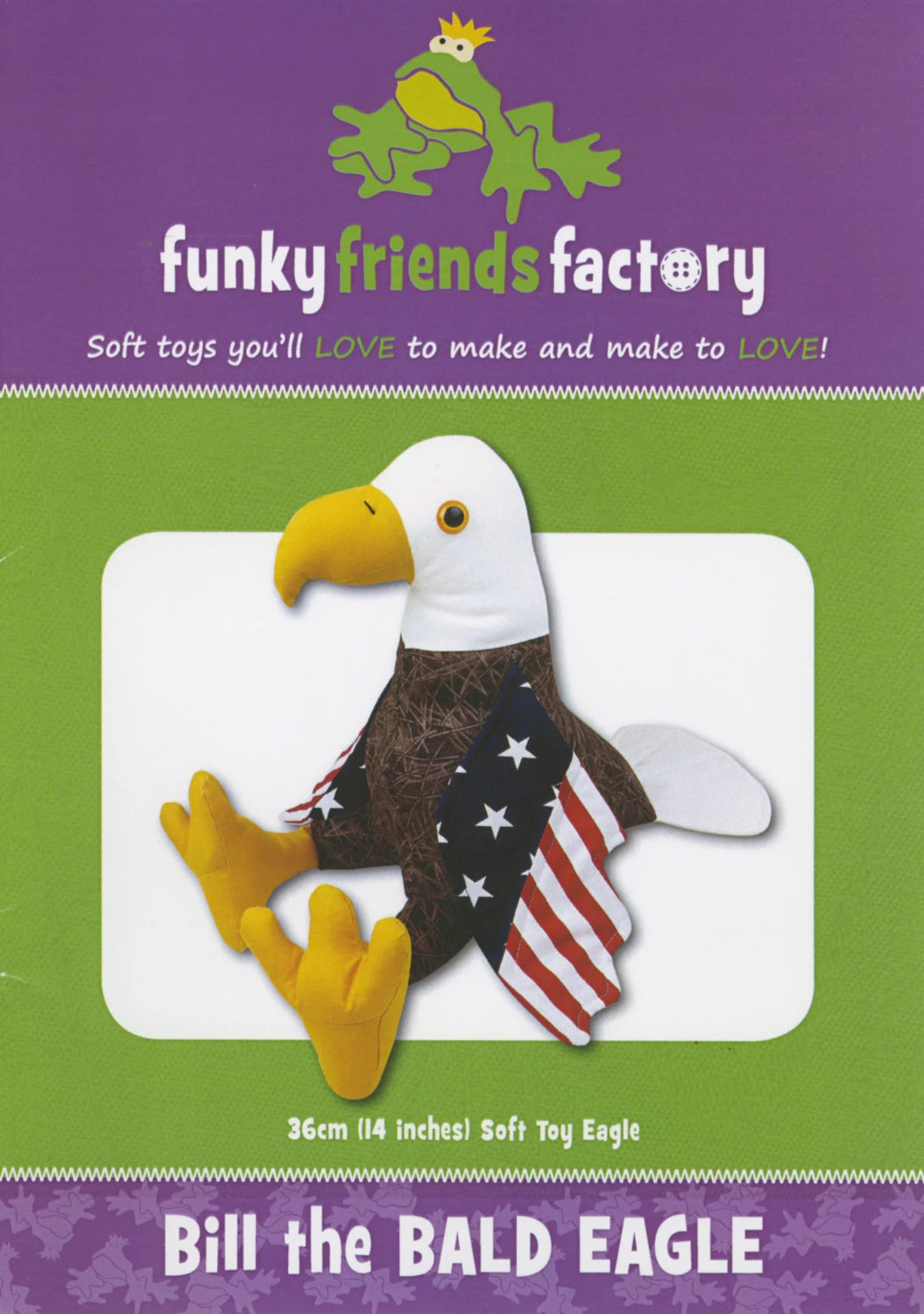 Bill the Bald Eagle - Soft Toyby Funky Friends Factory - FF3845