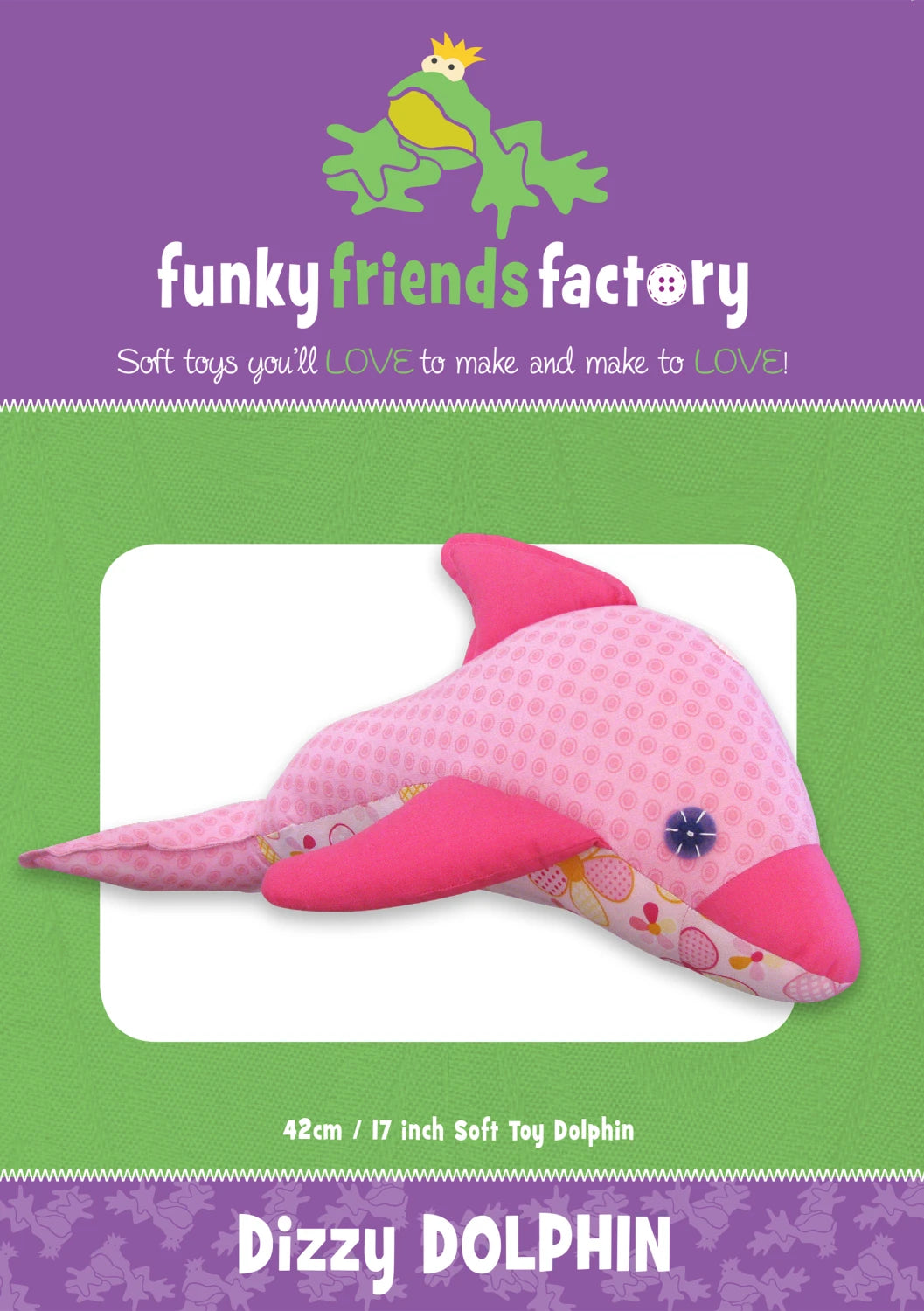 Dizzy Dolphin - Soft Toy-Created By Funky Friends Factory