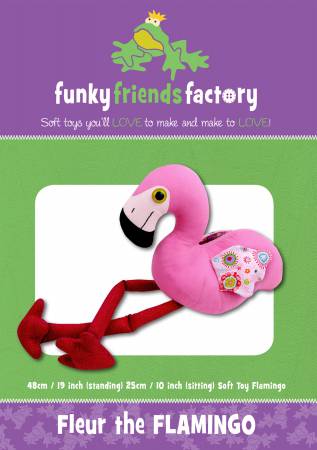 Fleur the Flamingo - Soft Toy - Created By Pauline McArthur of Funky Friends