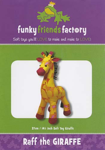 Raff The Giraffe - Soft Toy -Created By Pauline McArthur of Funky Friends Fac