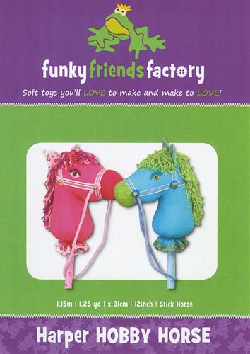 Harper Hobby Horse -  soft toy - Funky Friends Factory