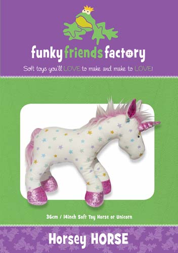 Horsey Horse/Unicorn - Soft Toy-Created By Pauline McArthur Funky Friends Fa