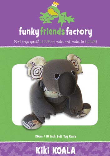 Kiki Koala-Soft Toy-Created By Pauline McArthur of Funky Friends Factory #FF4