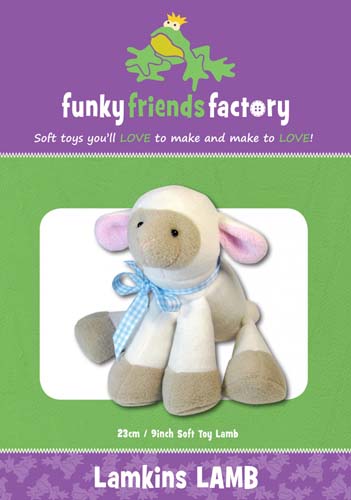 Lamkins Lamb - Soft Toy - Created By Pauline McArthur Funky Friends Factory