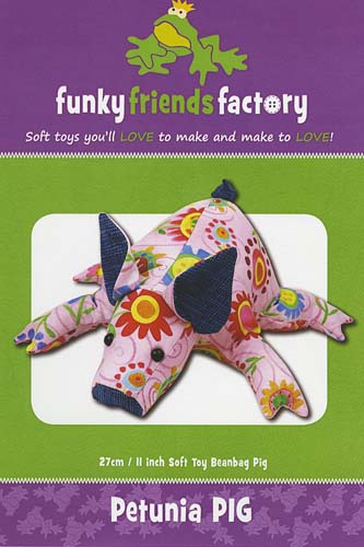 Petunia Pig - Soft Toy - Created By Pauline McArthur Funky Friends Factory