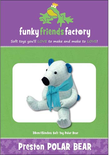 Preston Polar Bear- Soft Toy -Funky Friends Factory