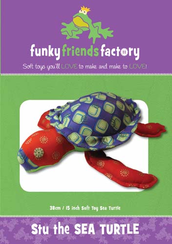 Stu The Sea Turtle - Soft Toy-Created By Pauline McArthur of Funky Friends