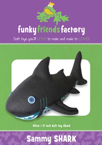 Sammy Shark - Soft Toy - Created By Pauline McArthur of Funky Friends