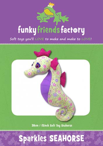 Sparkles Seahorse - Soft toy -Funky Friends Factory