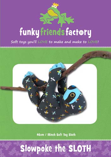 Slowpoke The Sloth - Soft Toy-Created By Pauline McArthur Funky Friends Fa