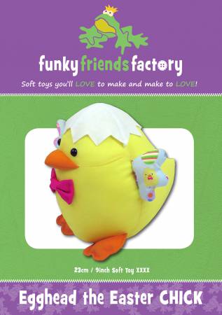 Egghead the Easter Chick - Soft Toy-Created By of Funky Friends Factory