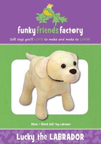 Lucky the Labrador - Soft Toy-Created By Pauline McArthur Funky Friends Fa
