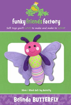 Belinda Butterfly - Soft Toy - Created By Pauline McArthur of Funky Friends